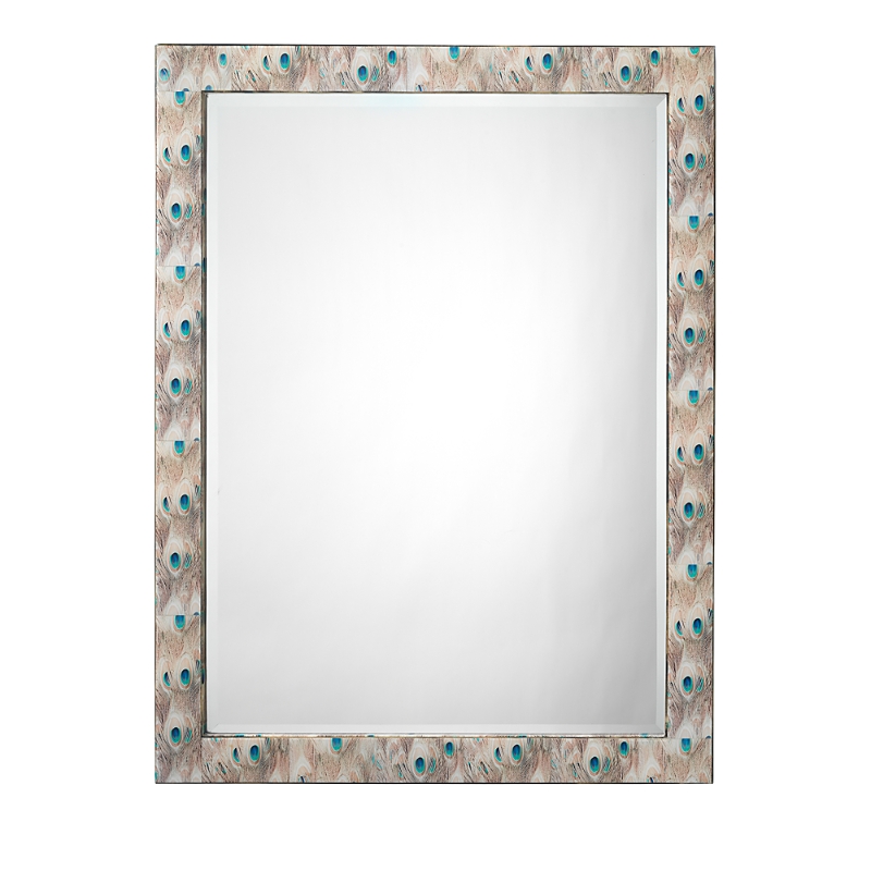 Jamie Young Plume Rectangle Mirror In White