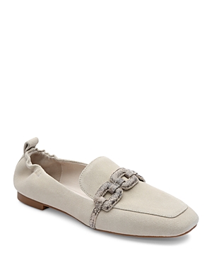 Sanctuary Women's Chain Leather Loafers In Clean Sand