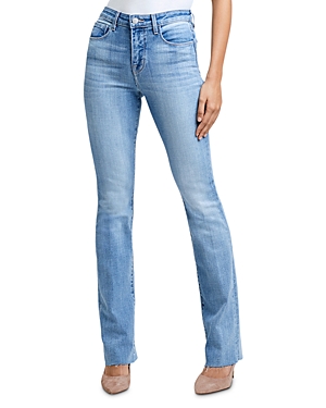 L'Agence Ruth High Rise Straight Jeans in Summit