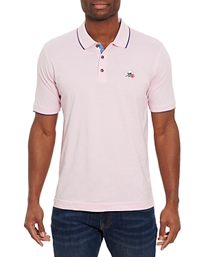 Robert Graham Rossi Short Sleeve Knit Polo Shirt, A Bloomingdale's Exclusive In Light Pink