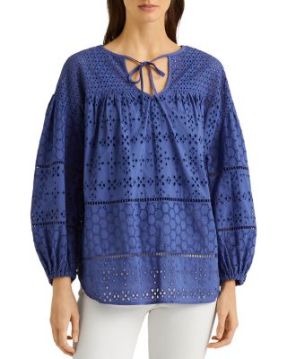 ralph lauren eyelet top