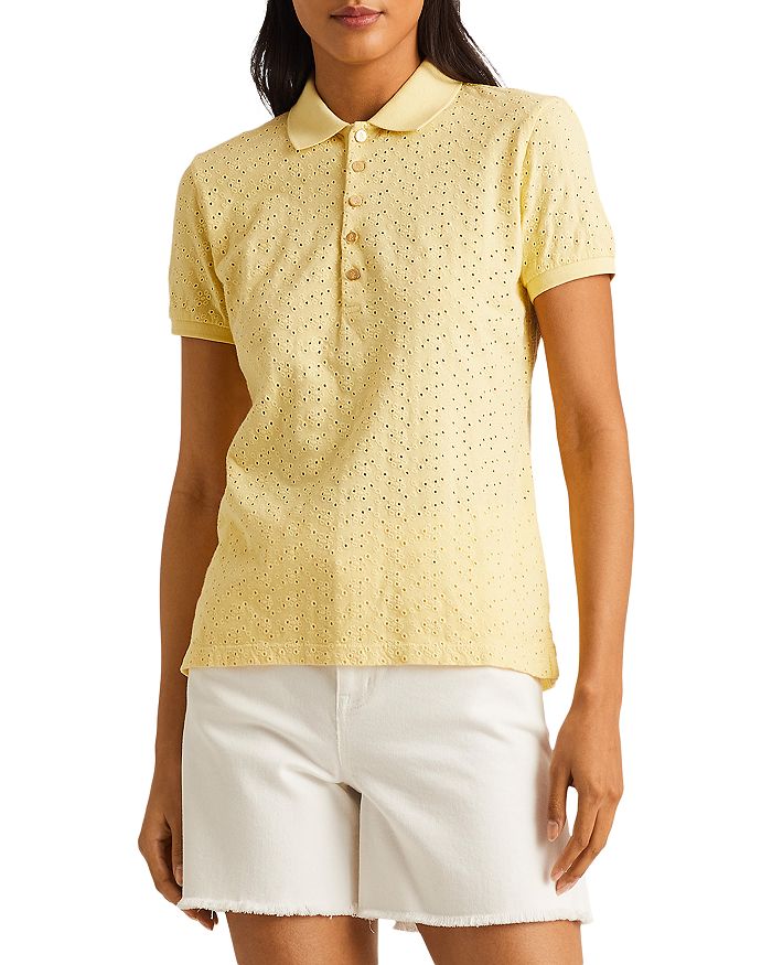 Ralph Lauren Eyelet Polo Shirt | Bloomingdale's