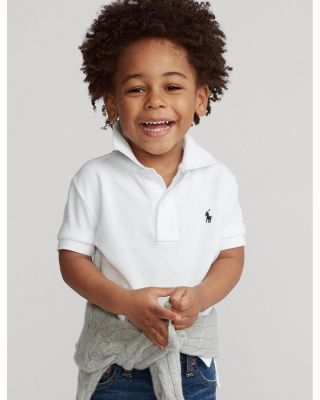 Boys' Solid Mesh Polo Shirt - Little Kid