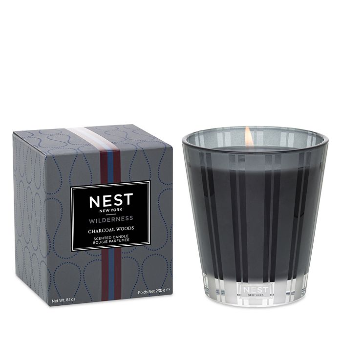 NEST Fragrances - Wilderness Charcoal Woods Classic Candle, 8.1 oz.