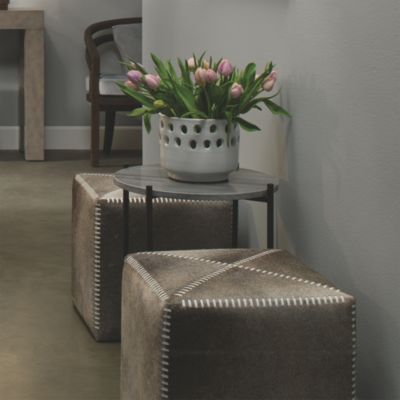   Hair on Hide Small Ottoman