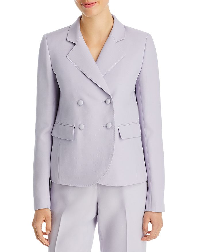 Lafayette 148 New York Double Breasted Cropped Blazer | Bloomingdale's