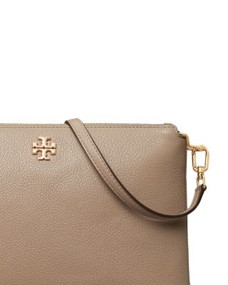 Small Kira Pebbled Leather Top-Zip Crossbody