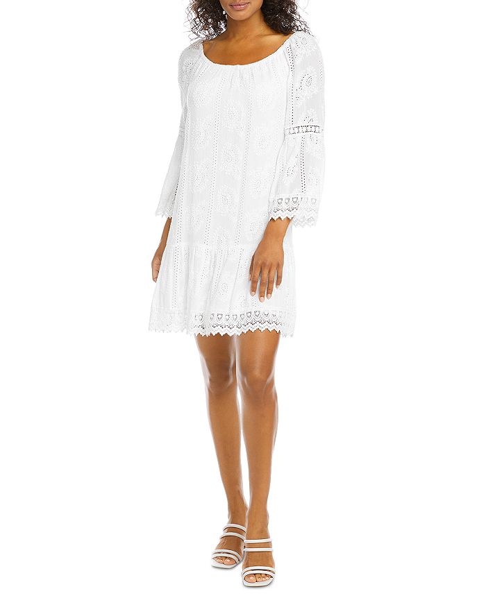 Karen Kane Mixed Lace Dress Bloomingdale s