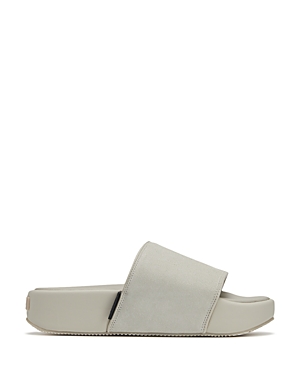 Y-3 Men's Slip On Platform Slide Sandals In Orbit Gray