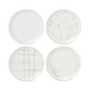 Lenox Oyster Bay Accent Plates, Set Of 4 In White