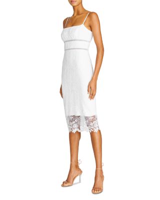 ML Monique Lhuillier Lace Midi Dress | Bloomingdale's