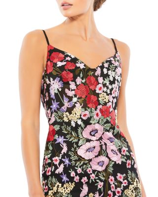 Strappy Back Embroidered Dress