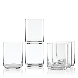 Shop Lenox Tuscany Classics Stackables Tall Glasses, Set Of 6 In Clear