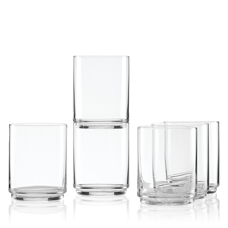 Lenox Set Of 6 Tuscany Classics Stackable Short Glasses In Clear