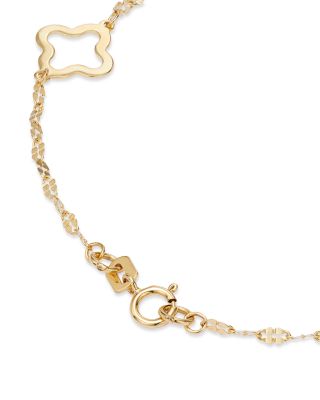 Quatrefoil Station Bracelet in 14K Yellow Gold - 100% Exclusive