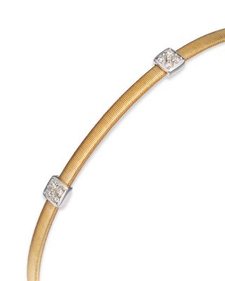 Masai 18K Yellow Gold Small Three Station Diamond Bracelet