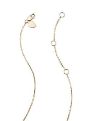 14K White & Yellow Gold Evil Eye Sapphire & Diamond Disc Pendant Necklace, 16" 