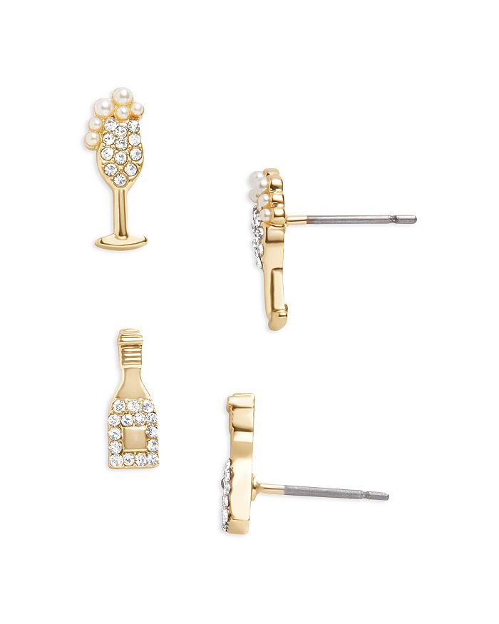 BAUBLEBAR Pop The Bubbly Pav Imitation Pearl Champagne Stud