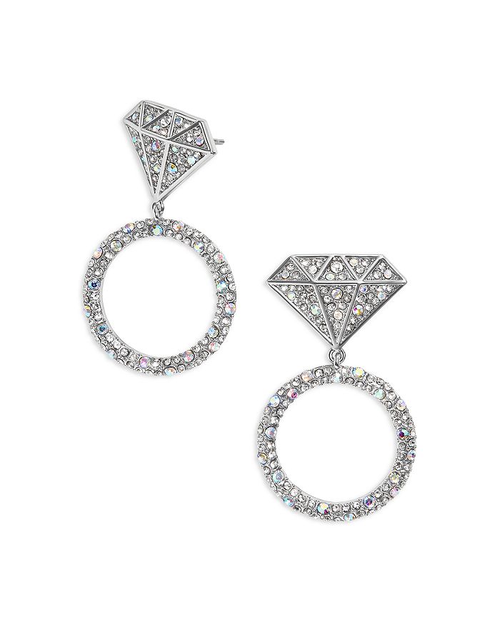 Diamond top cupcake earrings