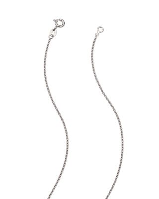 Diamond & Sapphire Evil Eye & Cross Charm Necklace in 14K White Gold, 17" 