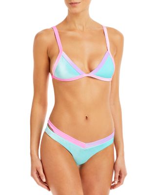 Peixoto - Tina Color Block Bikini Top & Jolie Cutout Color Block Bikini Bottom