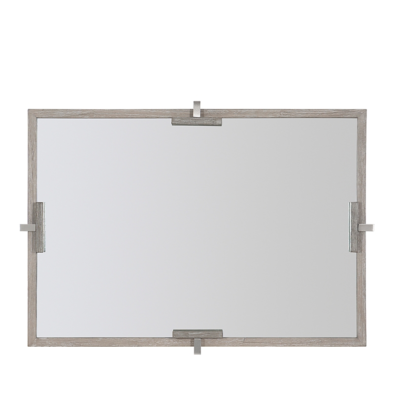 Furniture Of America Foundations Rectangular Mirror In Light Shale