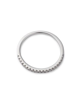 Diamond Micro Pav&eacute; Band in 14K White Gold, 0.15 tcw&nbsp;- Exclusive