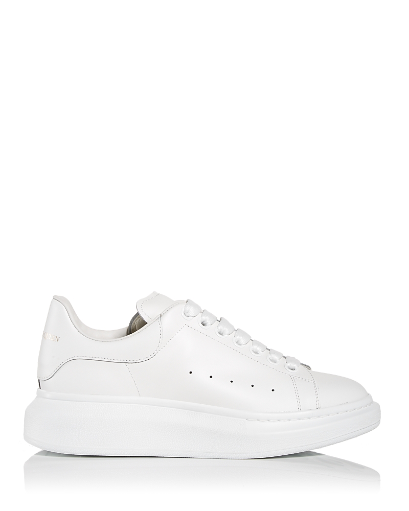 Mcqueen Alexander McQUEEN Men's Oversized Leather Heel Detail Sneakers