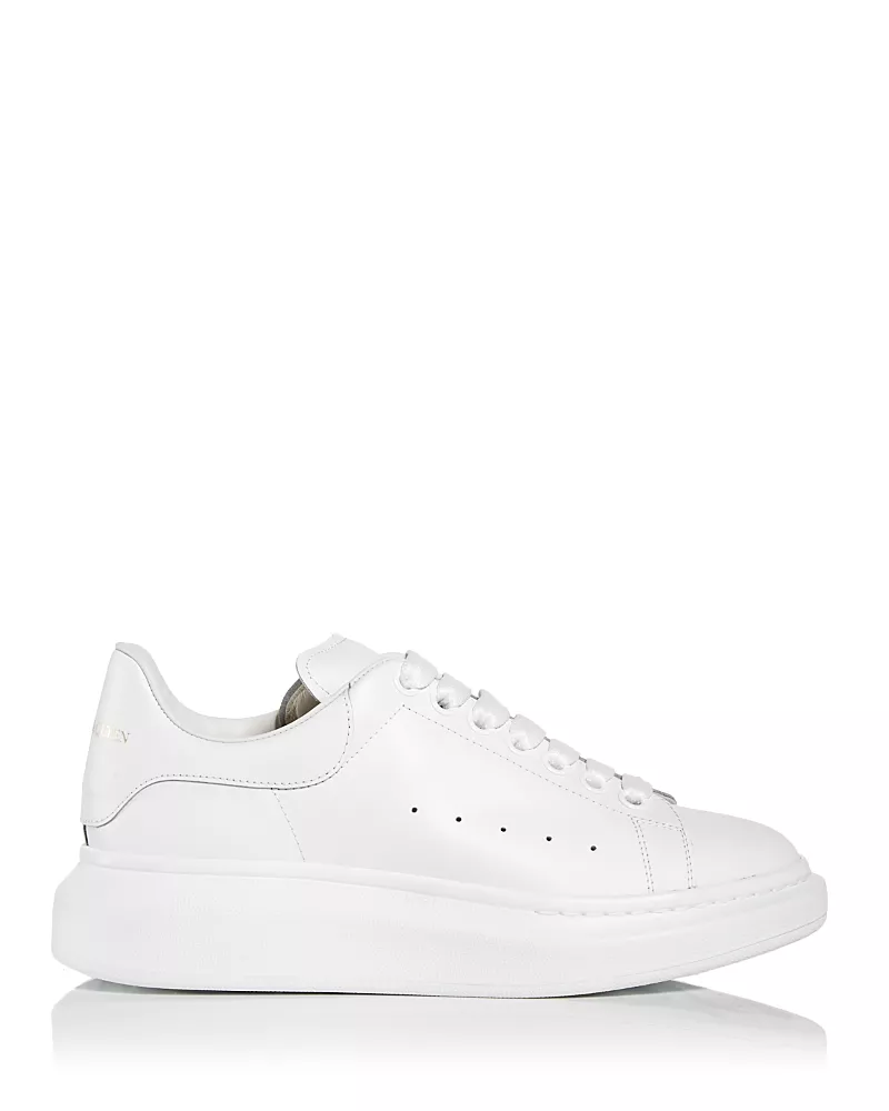 Alexander McQUEEN Men's Oversized Leather Heel Detail Sneakers