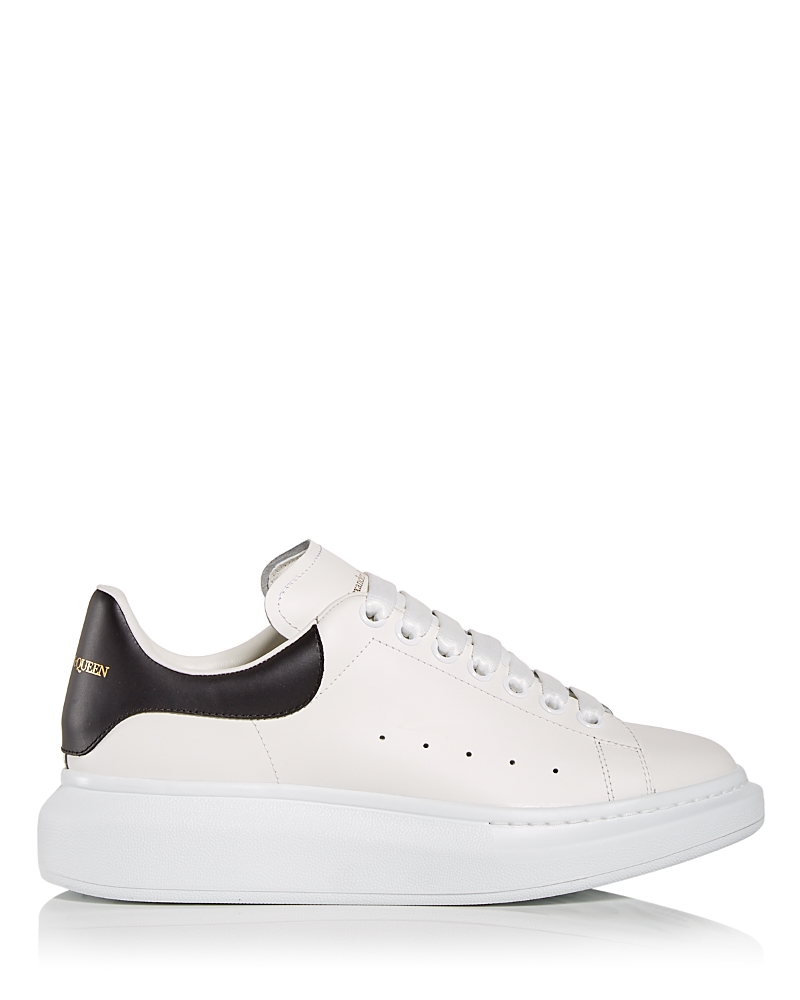 Mcqueen Alexander McQUEEN Men's Oversized Leather Heel Detail Sneakers