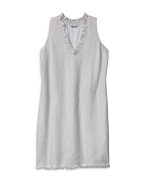 Tommy Bahama Cabana Stripe Sleeveless Shift Dress In Khaki Sand