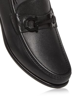 Men's Gancini Crown Bit Leather Loafers