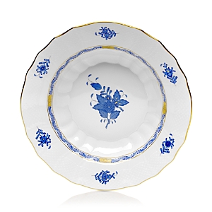 Herend Chinese Bouquet 9.5 Rim Soup Bowl In Blue