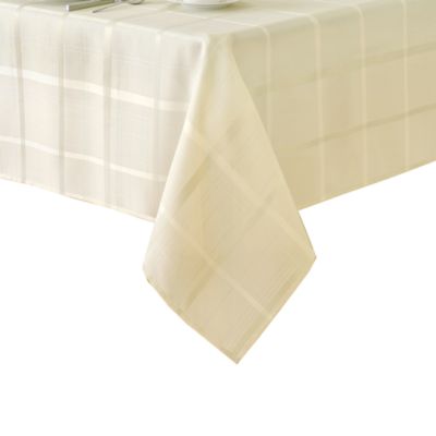 Elrene Elegance Plaid Jacquard Tablecloth, 60" x 144"