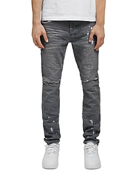 PURPLE BRAND Raw Indigo Prism Slim Fit Low Rise 5-Pocket Stretch Jeans 36  NWT 