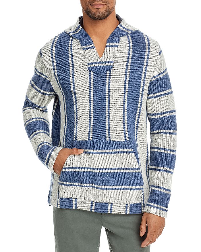 Striped pullover hoodie