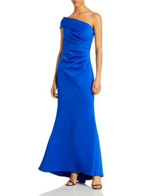 Eliza J One Shoulder Satin Gown | Bloomingdale's