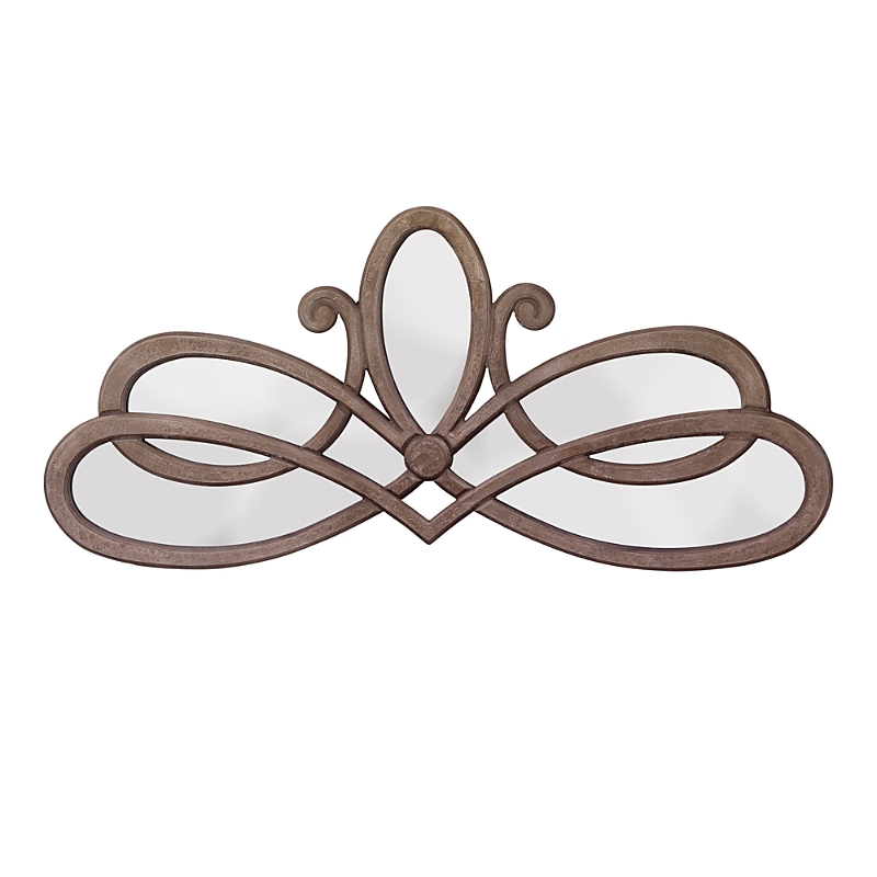 Jamie Young Scroll Mirror In Brown