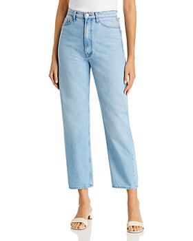 MOTHER - High Waist Double Stack Ankle Jeans in Just A Nib