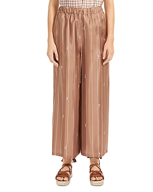 MAX MARA CALABRA SILK WIDE LEG PANTS