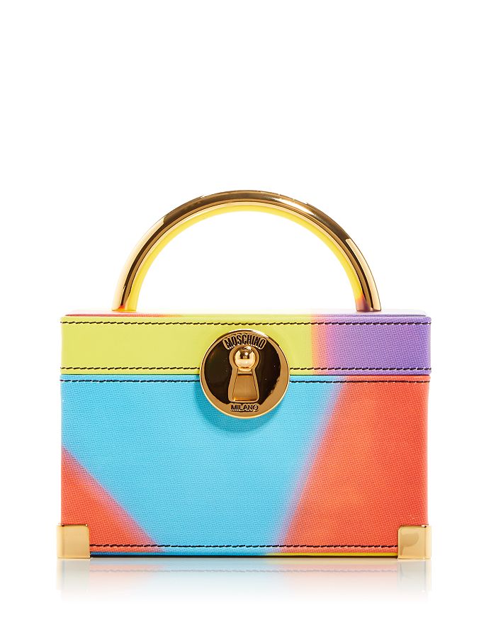Moschino store rainbow bag