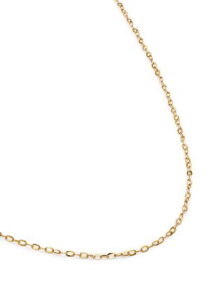 Round Link Chain Necklace in 14K Yellow Gold, 18" 