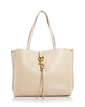 Rebecca Minkoff Megan Large Leather Tote In Sand Dune