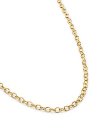 Temple St. Clair 18K Gold Extra Small Oval Chain, 18''