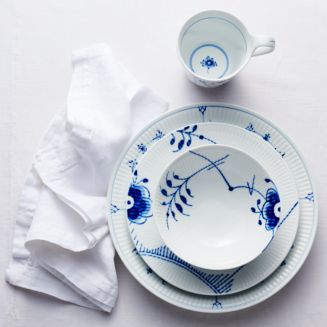   Blue Fluted Mega 皿 21cm Royal Copenhagen Blue Fluted Mega Dinnerware Collection
