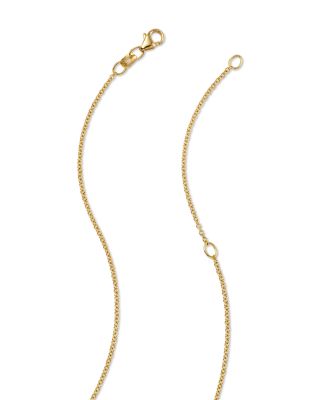 Rainbow Gemstone & Diamond Hamsa Pendant Necklace in 14K Yellow Gold, 18" 