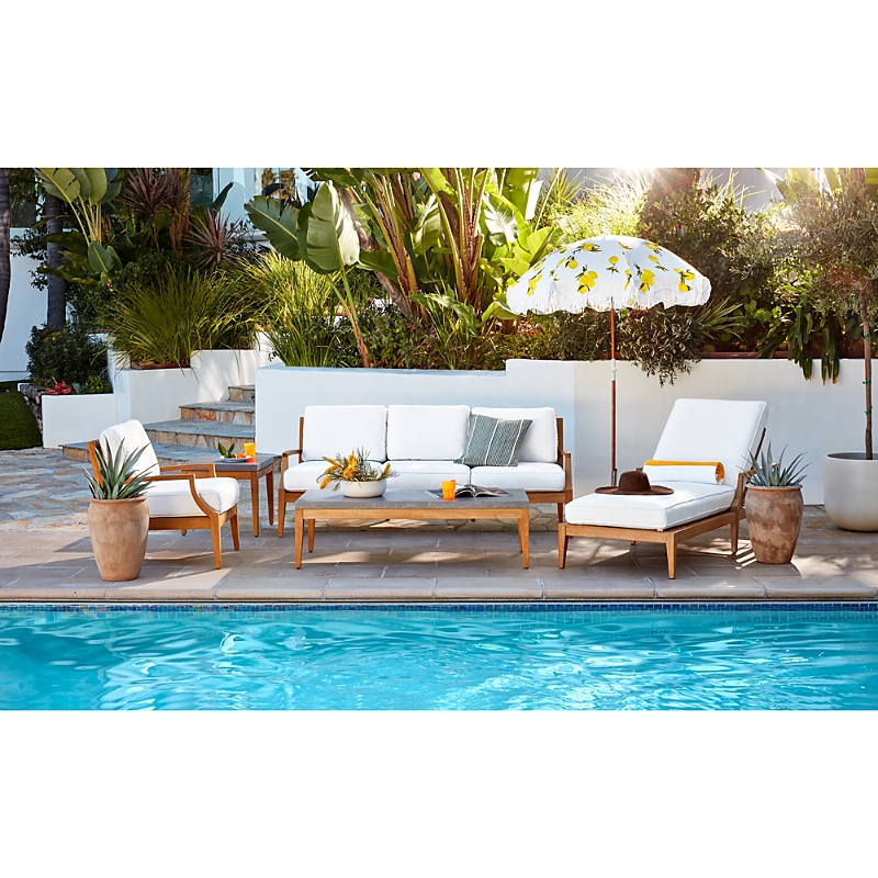 Bloomingdale's Chesapeake Sofa In Wood/med Brown
