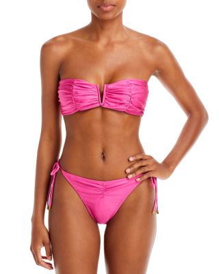 V wire bandeau shops bikini