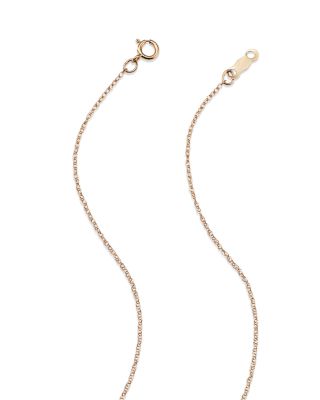 14K Yellow Gold Love Knot Necklace, 18" 