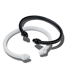 David Yurman - Renaissance Aluminum 5mm Cable Bracelets, Set of 2 - 150th Anniversary Exclusive